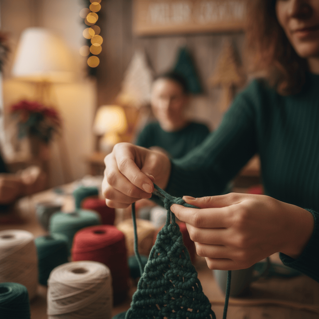 Apprenez à réaliser des sapins en macramé uniques pour Noël. Une activité créative et festive pour décorer ou offrir à vos proches.