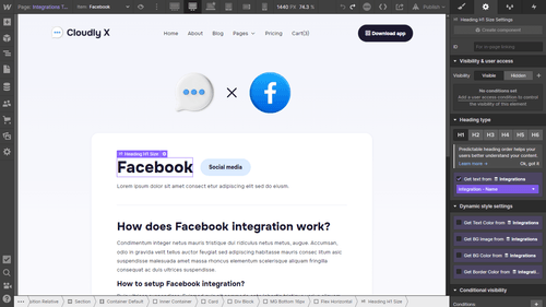 CMS Page - Cloudly X Webflow Template