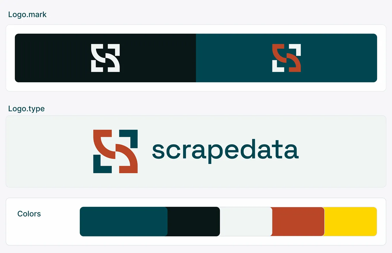 Branding for: ScrapeData SaaS Product