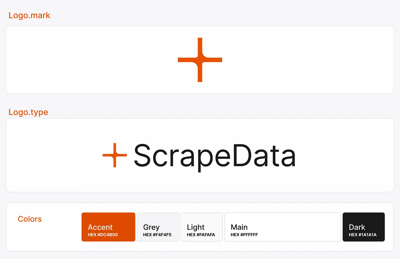 Branding for: ScrapeData SaaS Product