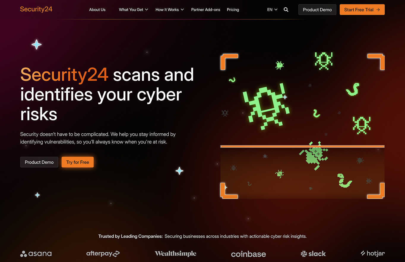 Security24 Cybersecurity Website Redesign