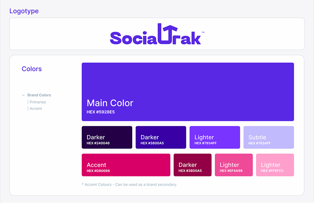 SocialTrak: Brand Identity for a SaaS Analytics Platform