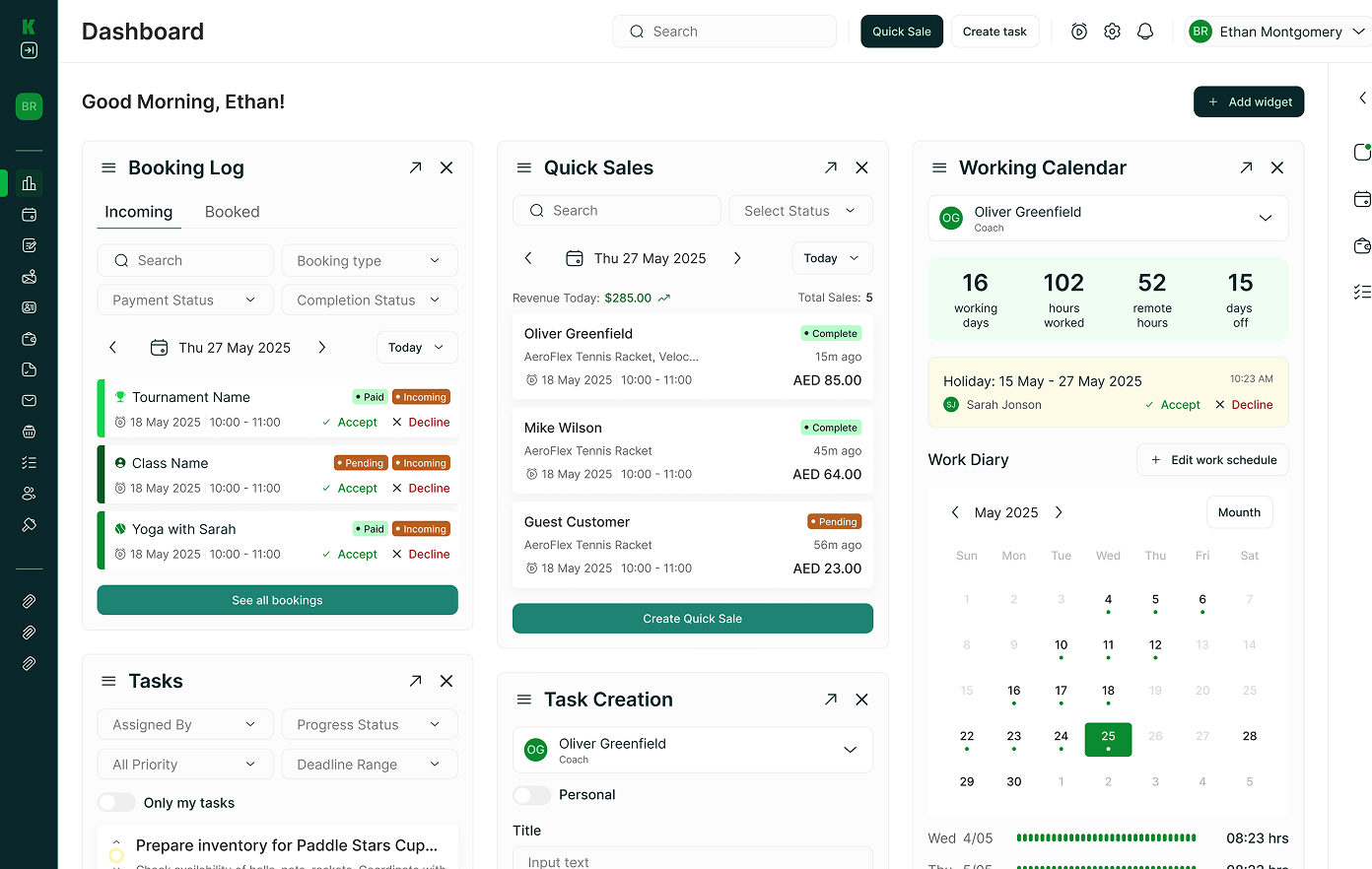 KICKS Sports Facility Management Software