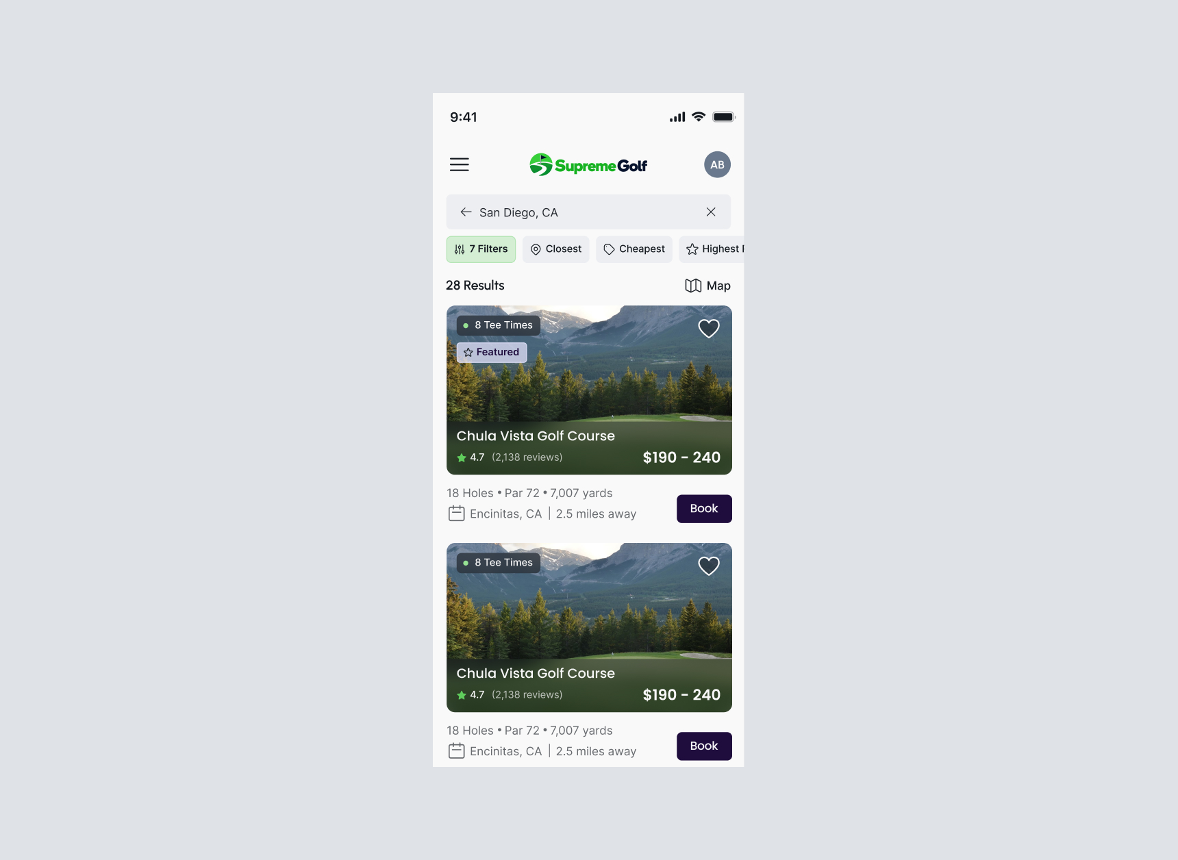 Supreme Golf Marketplace & Tee Time Booking Platform