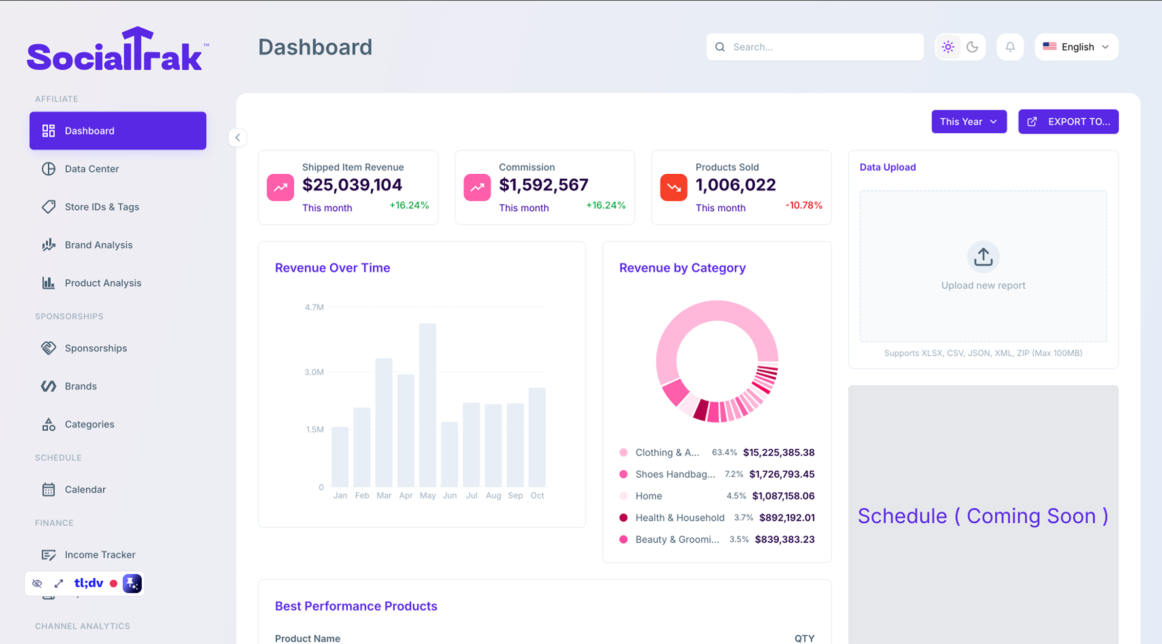 SocialTrak Creator Business Management Platform