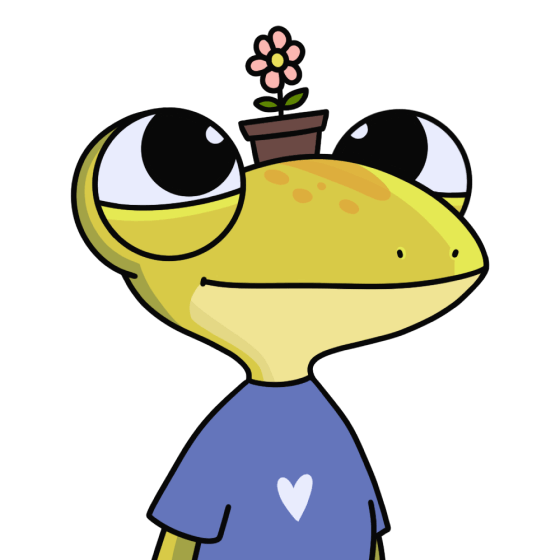 lizard with flowerpot
