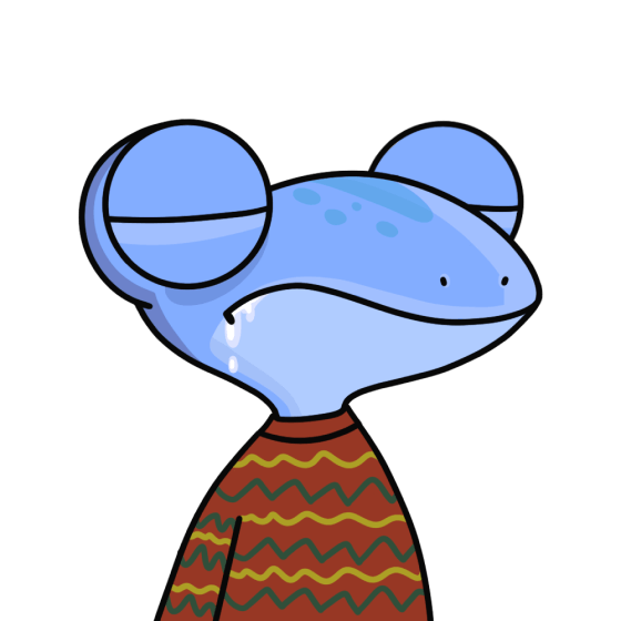 sleepy and drooling lizard