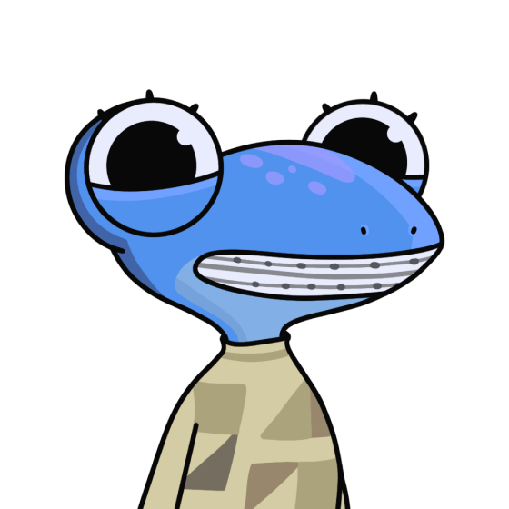 lizard with braces