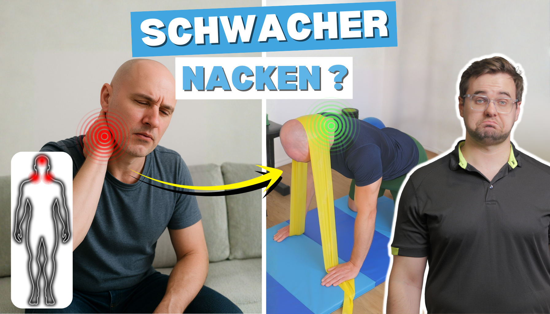 Starke Schultern, schwacher Nacken: So entsteht die Schmerzfalle (Physiotherapie Bonn)