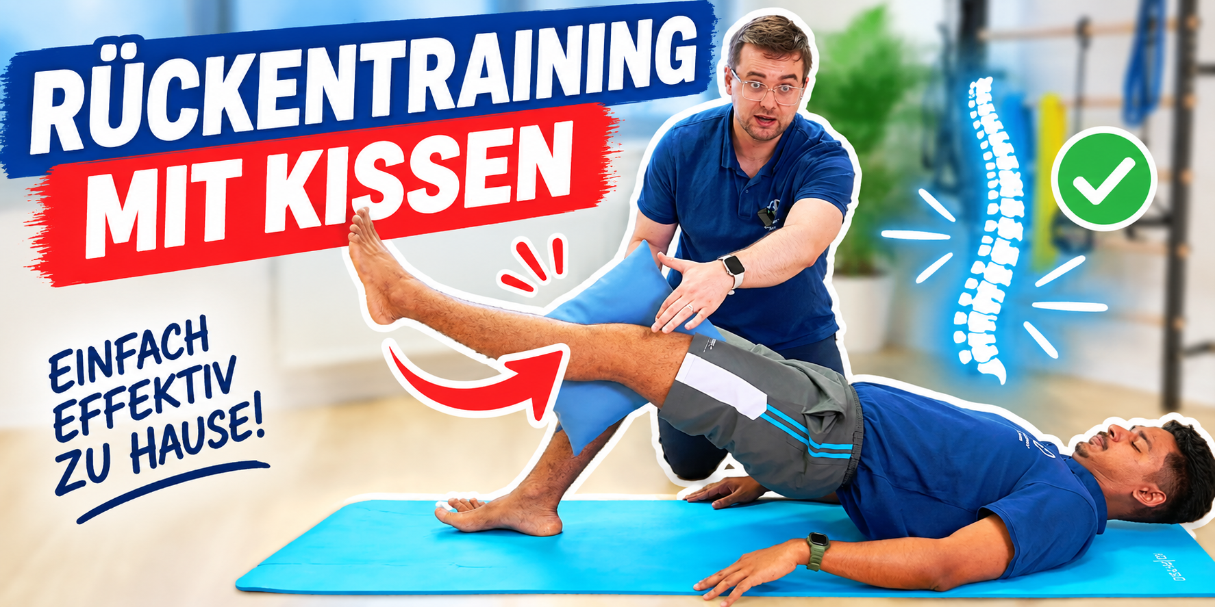 Physiotherapie Bonn: Vier Kissen Übungen für einen stärkeren Rücken direkt im Bett