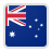 Flag of Australia with the Union Jack and stars on a blue field.
