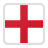 Flag of England featuring a red cross on a white background.