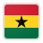 Flag of Ghana with horizontal stripes of red, yellow with a black star, and green.