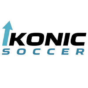 ikonic soccer text logo