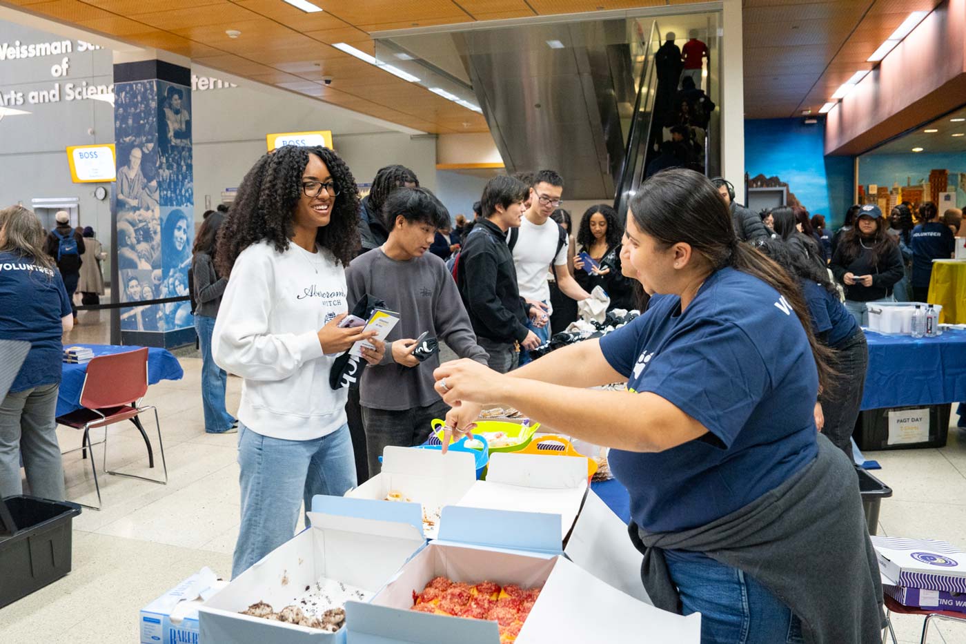 Baruch students enjoying event festivities