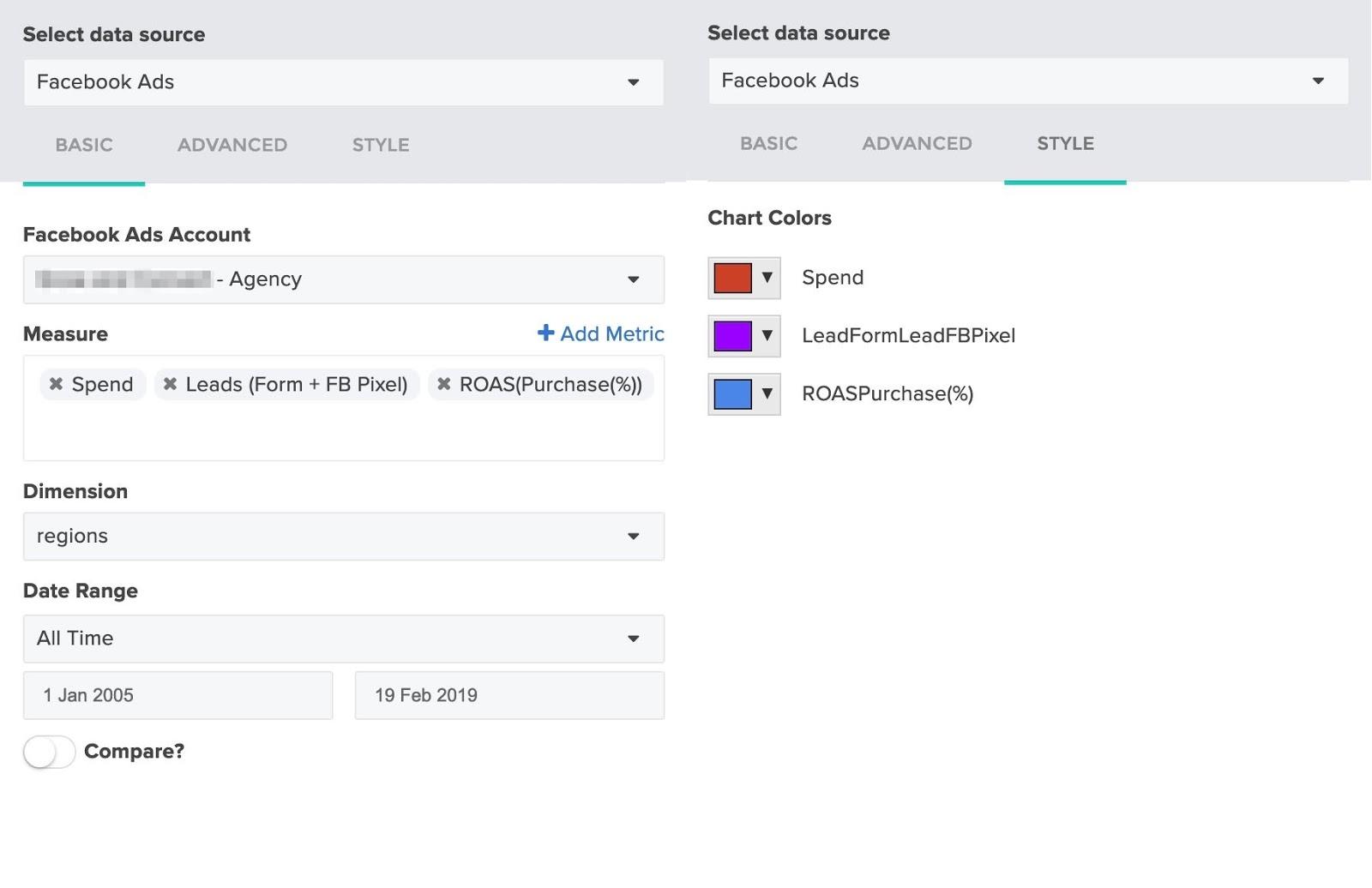 Social media audit template 22: Facebook Ad Account Details and Dimensions