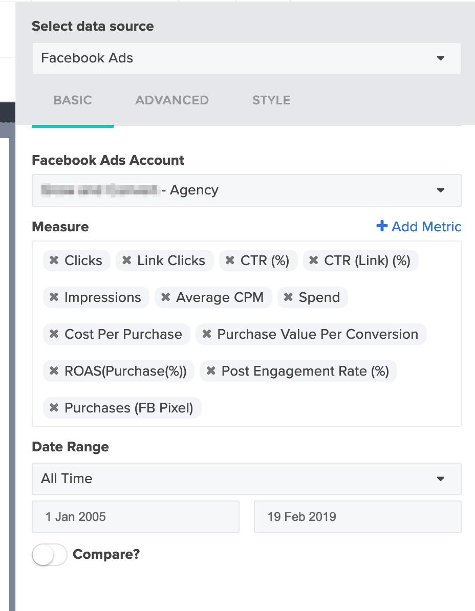 Social media audit template 3: Data Source