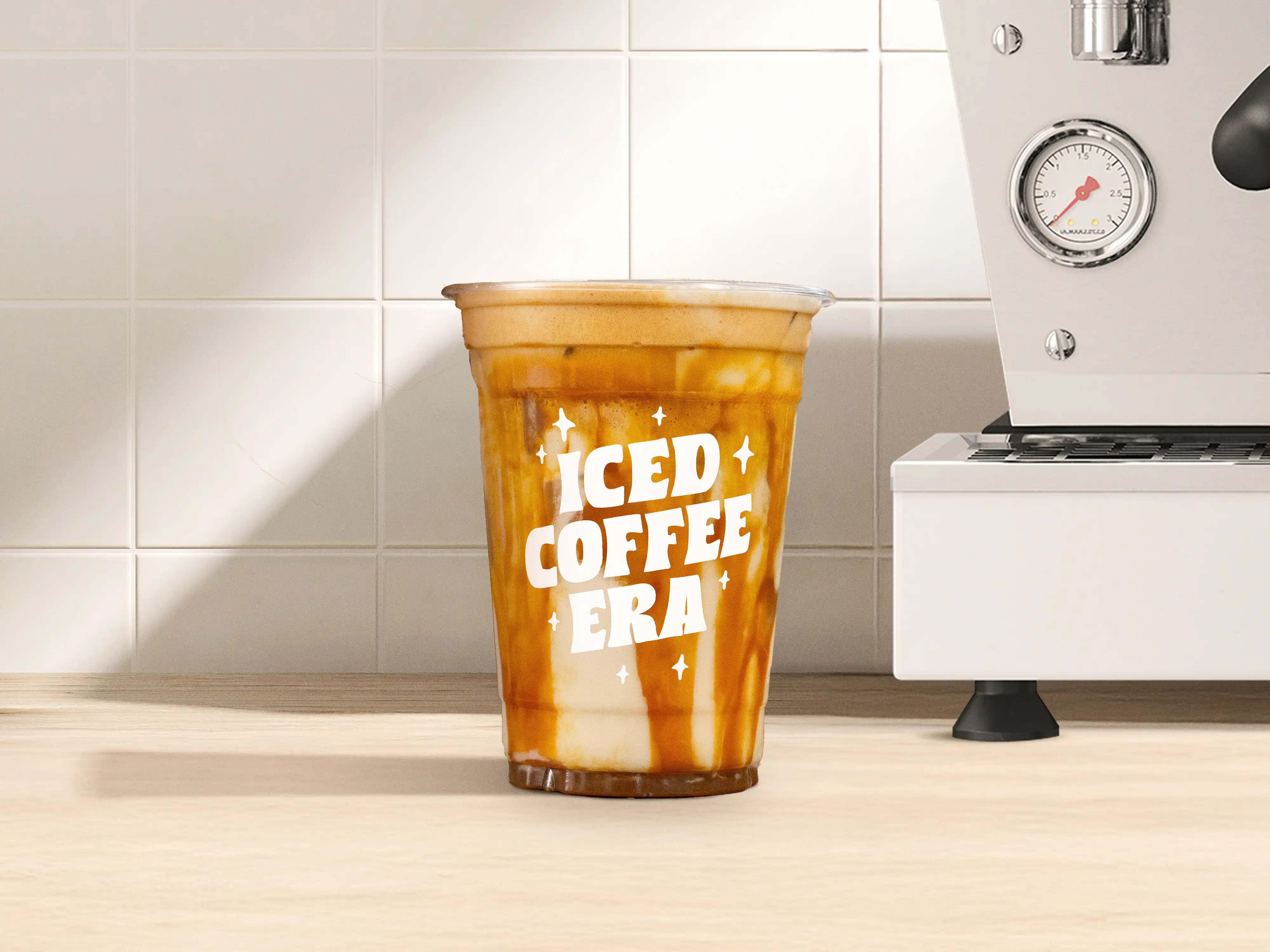 Iced Glazed Donut Latte