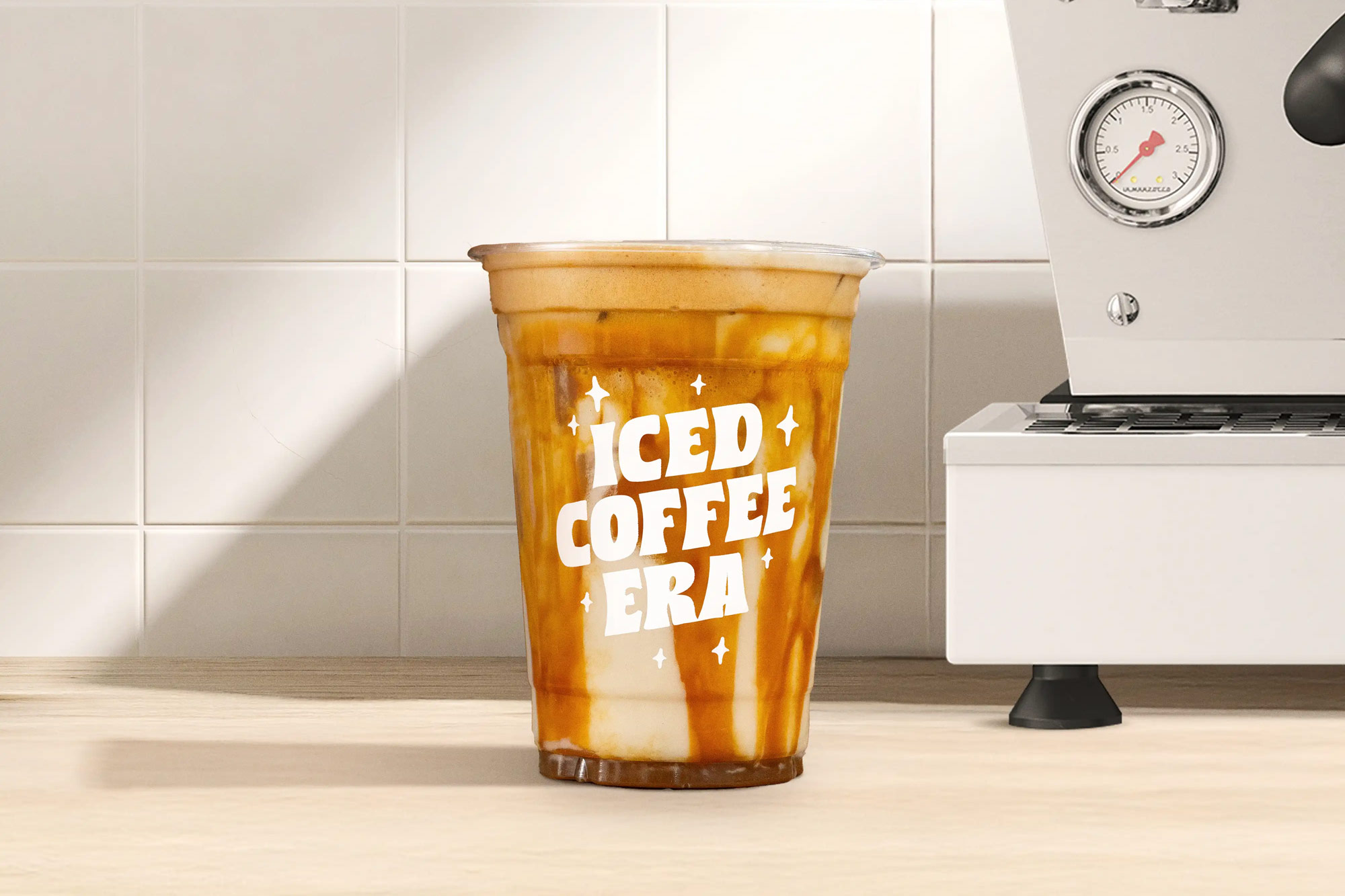 Iced Glazed Donut Latte