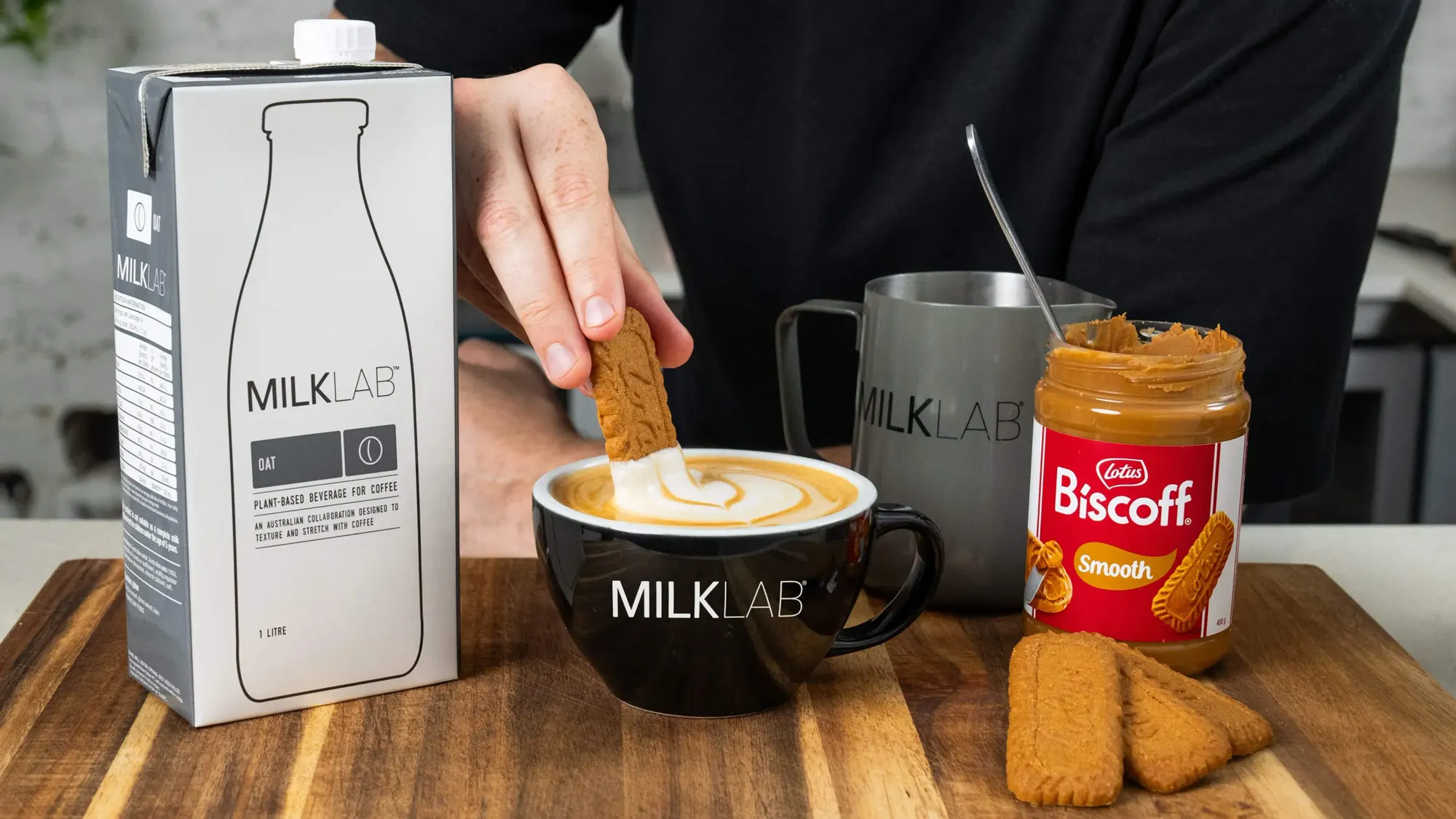 Latte made with Biscoff® Spread