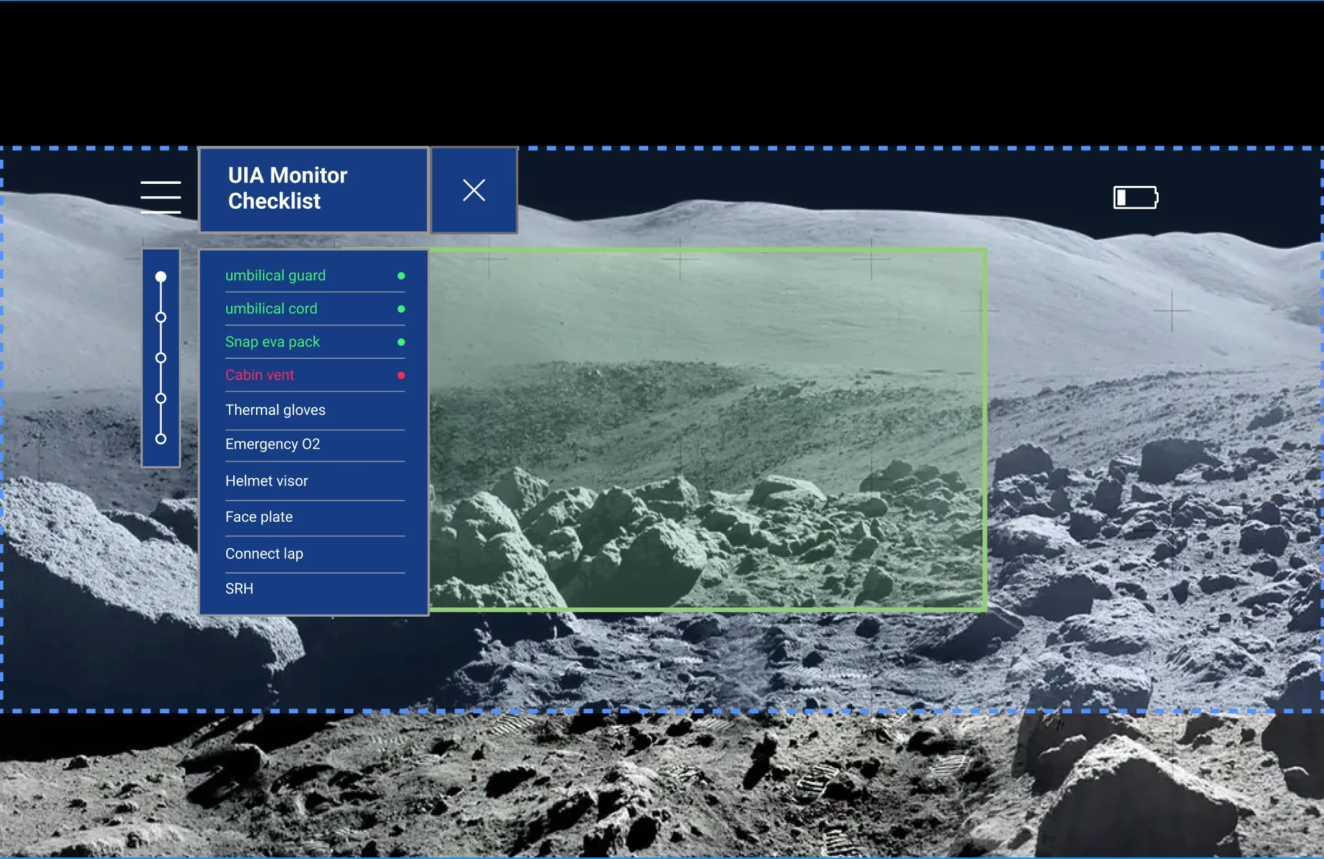Triangle behind a mountain range made with structural grid like texture