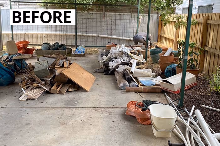 Backyard Cleanup before