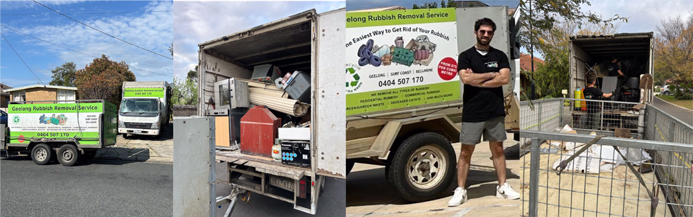 Hard Rubbish Removal in Geelong with truck from Geelong Rubbish Removal Service