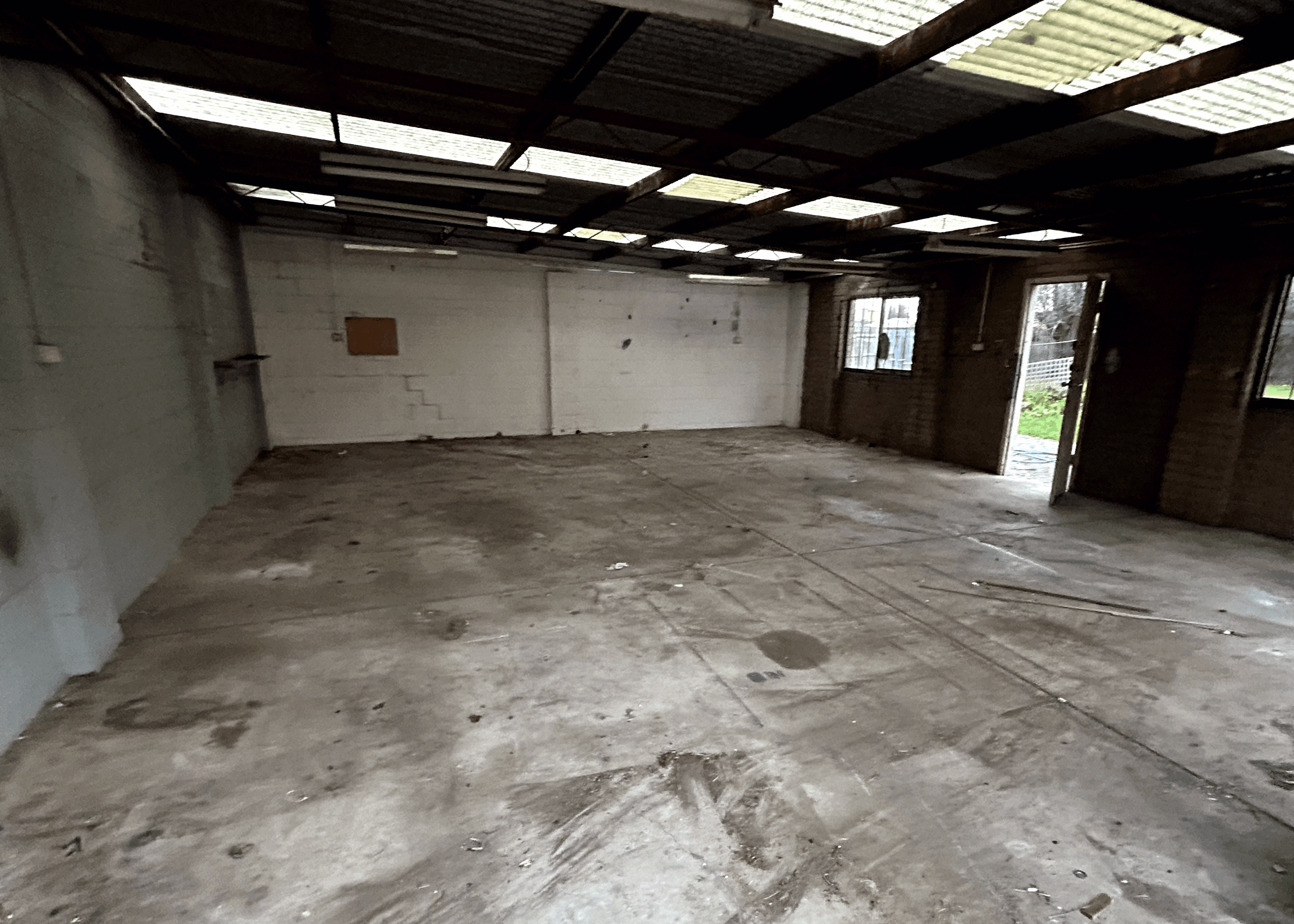 After Cleanup of a demolition job in a warehouse