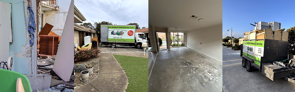 Process of internal demolition, debris removal, and disposal
