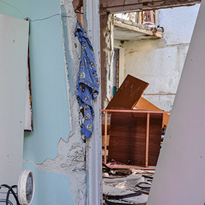 Process of internal demolition, debris removal, and disposal
