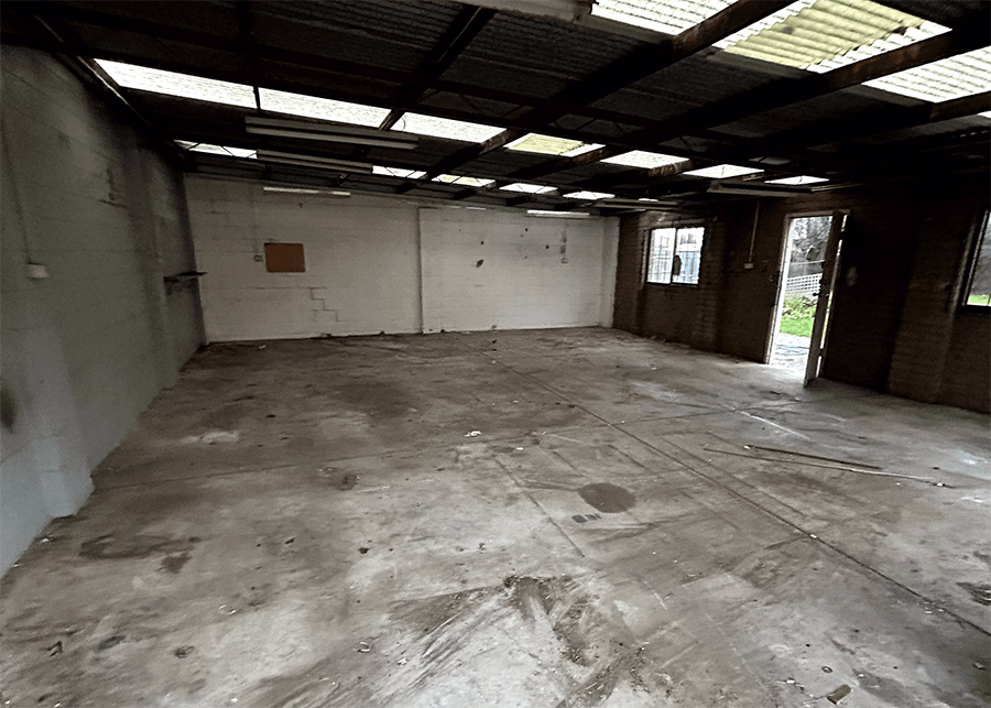 After Cleanup of a demolition job in a warehouse
