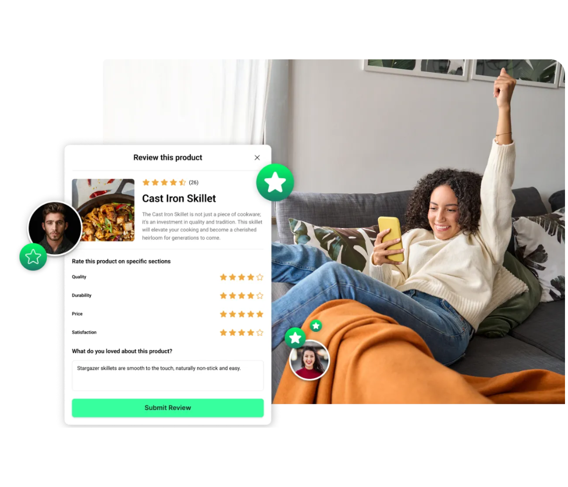 Popups with dashboard analytics 