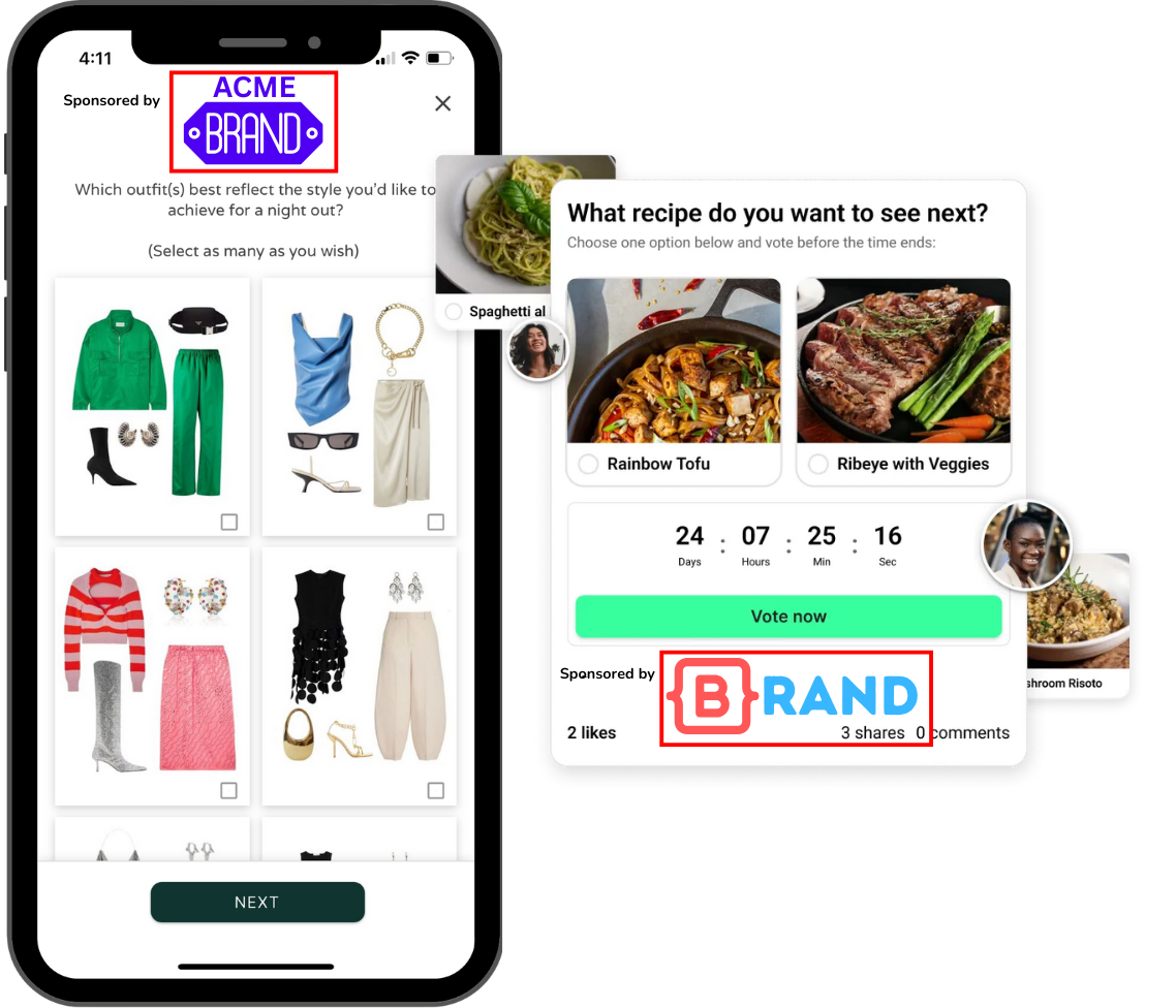 Popups with dashboard analytics 