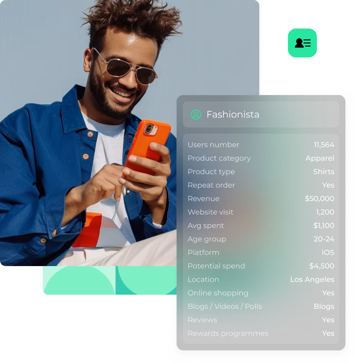 Popups with dashboard analytics 