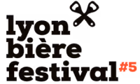 Logo du Lyon Bière Festival avec un ouvre-bouteille au-dessus du texte.