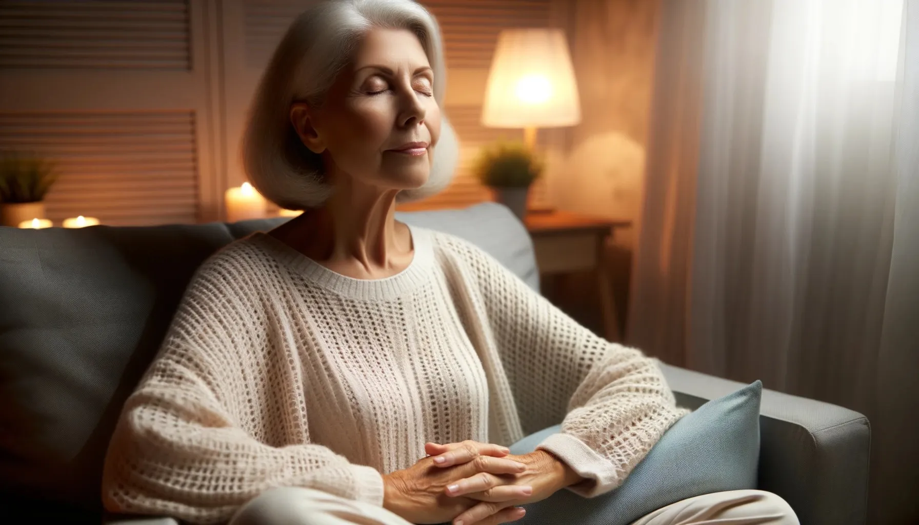 femme détendue sur son fauteuil