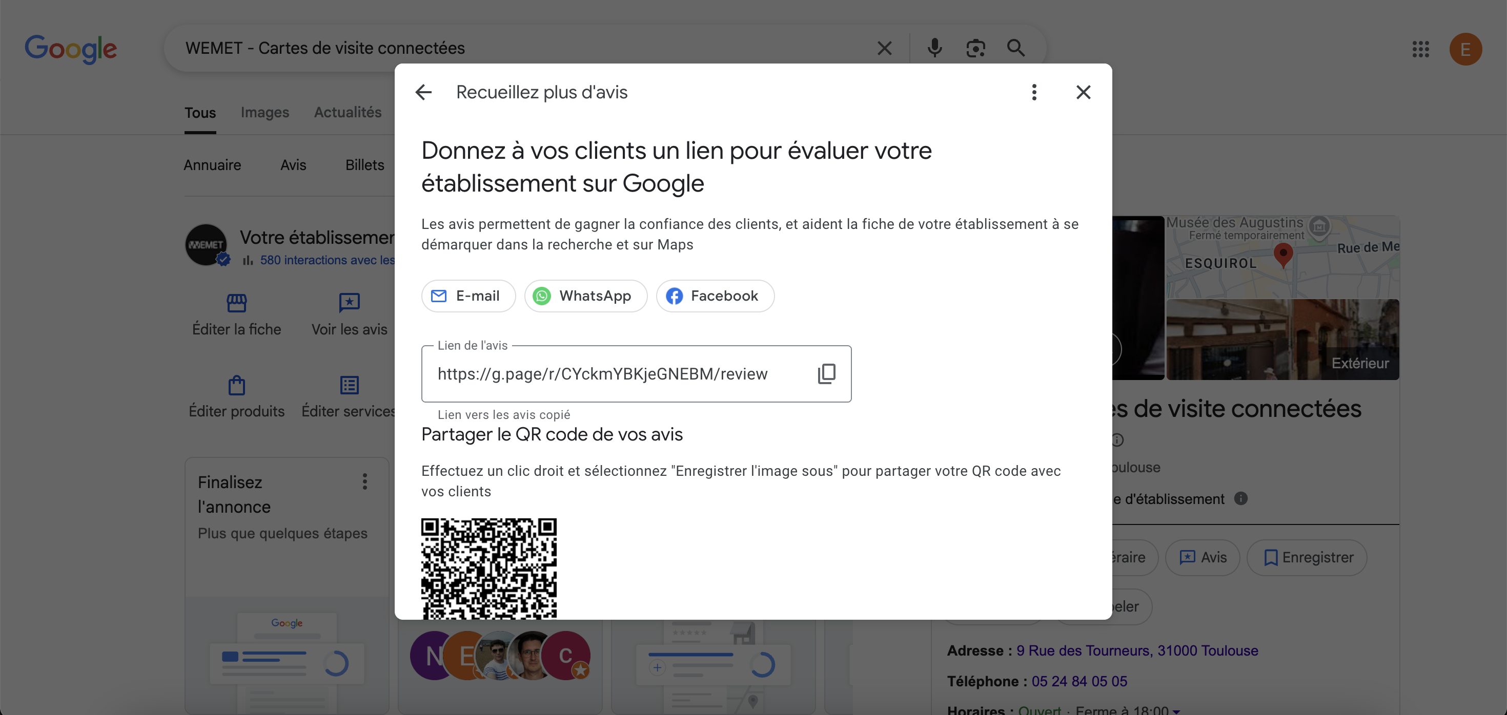 Explication Avis google