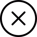 Close popup button