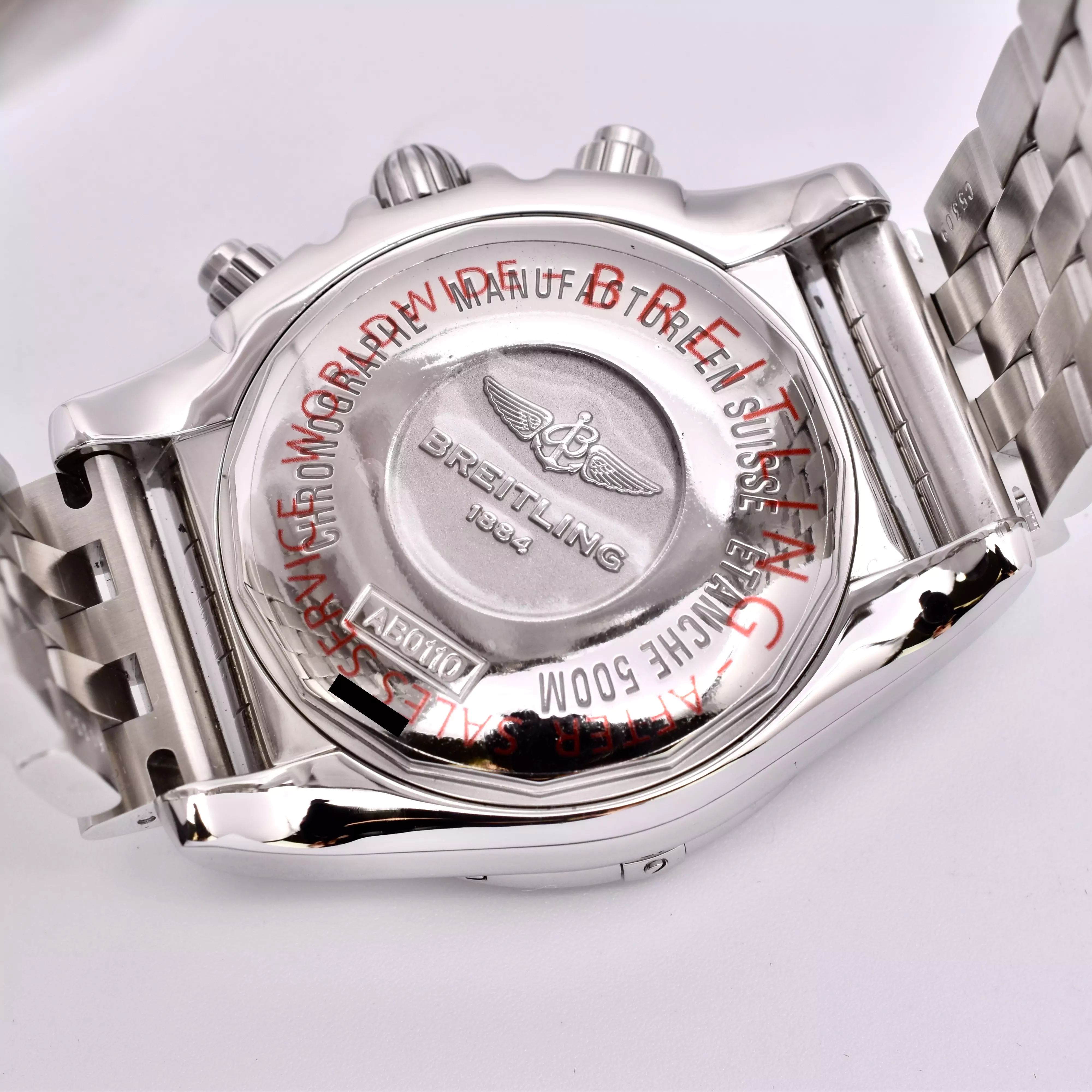 Back image of the Breitling Chronomat B01 44mm Fully Serviced AB011012