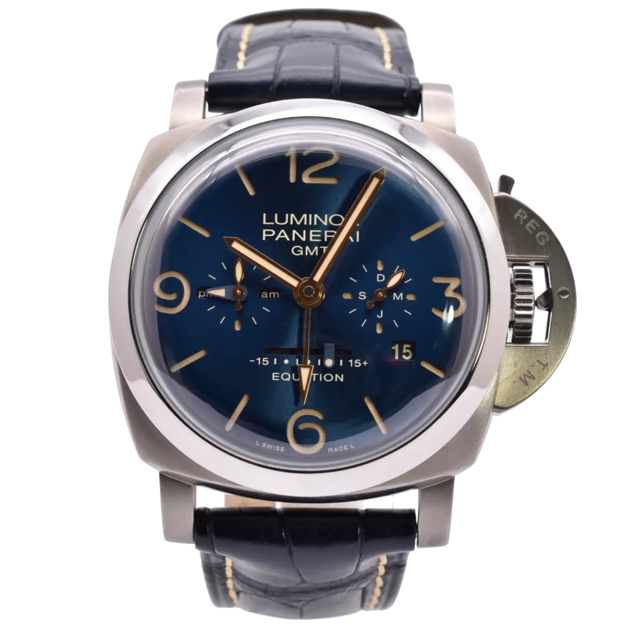 An image of the Panerai Luminor 1950 47mm Equation of Time PAM00670