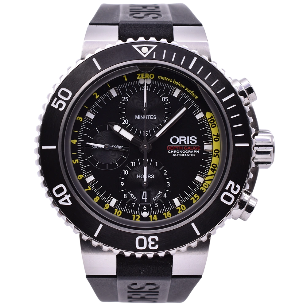 An image of the Oris Aquis Depth Gauge Chronograph 48mm 01 774 7708 4154-Set RS