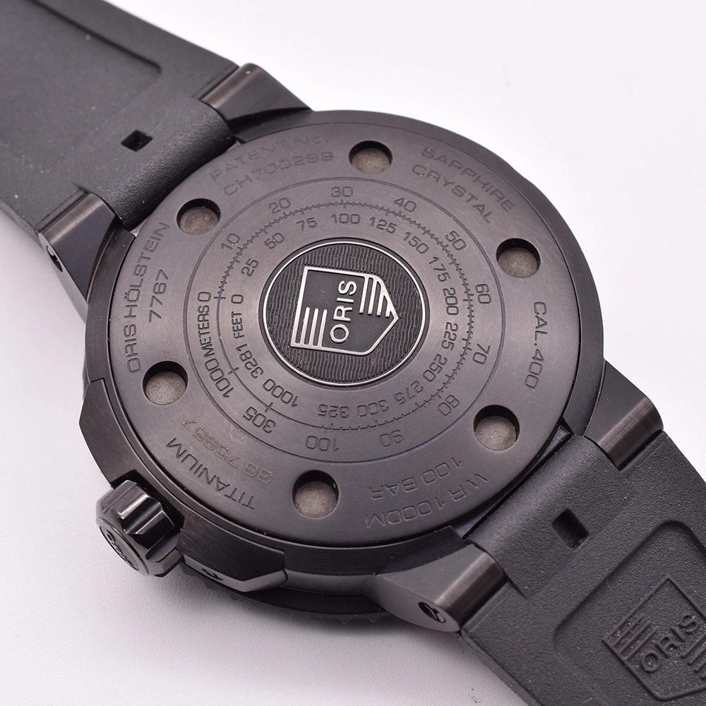 Back image of the Oris Aquis Pro Date 49.5mm DLC 01 400 7767 7754-07 426 64BTEB