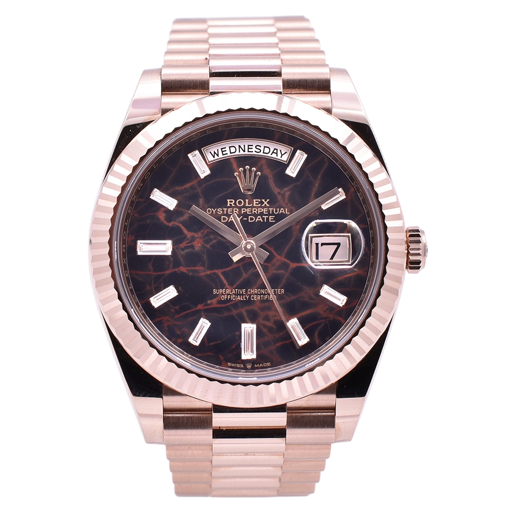 Rolex Day Date 40mm 18ct Everose Gold Eisenkiesel 228235 