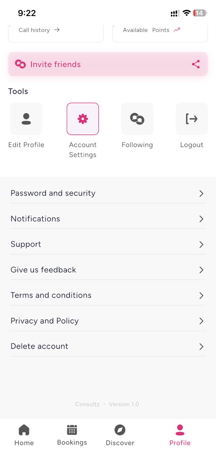 Consultee account deletion step 2