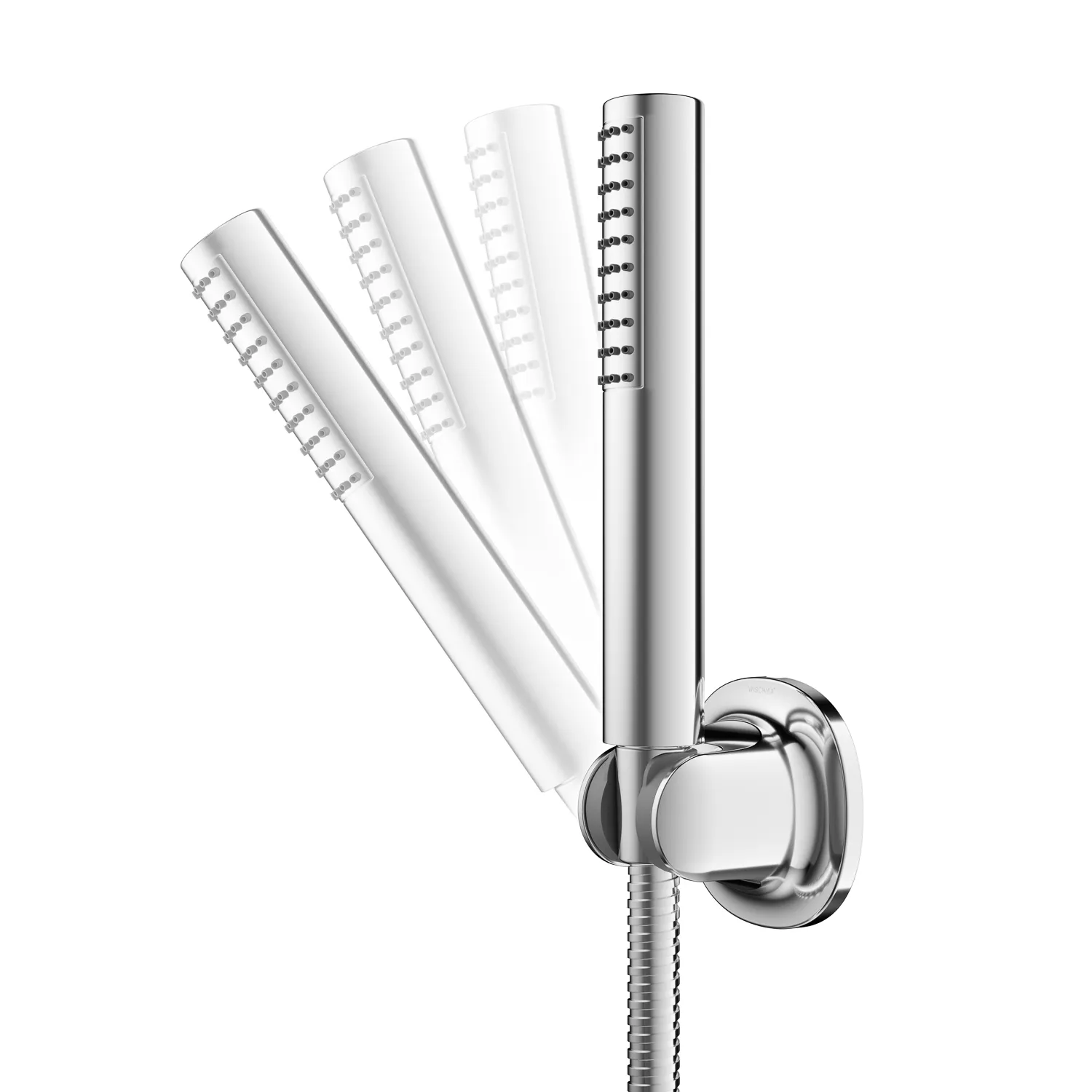 Amazon Duschkopfhalterung in Chrom - Schwenkmöglichkeiten Freisteller