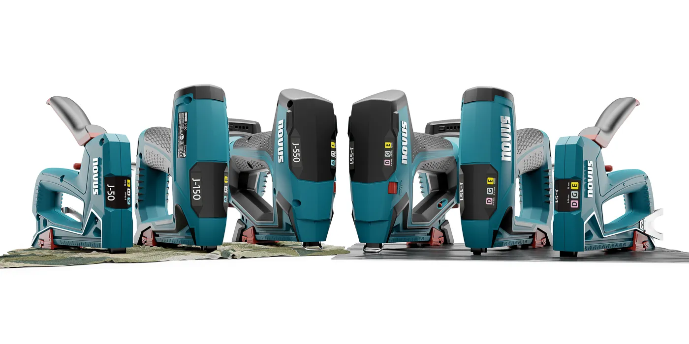 3D Produkt Visualisierungen vom J550 Akkutacker, Kunde: Novus, STUDIO KALZ, Niels Kalz