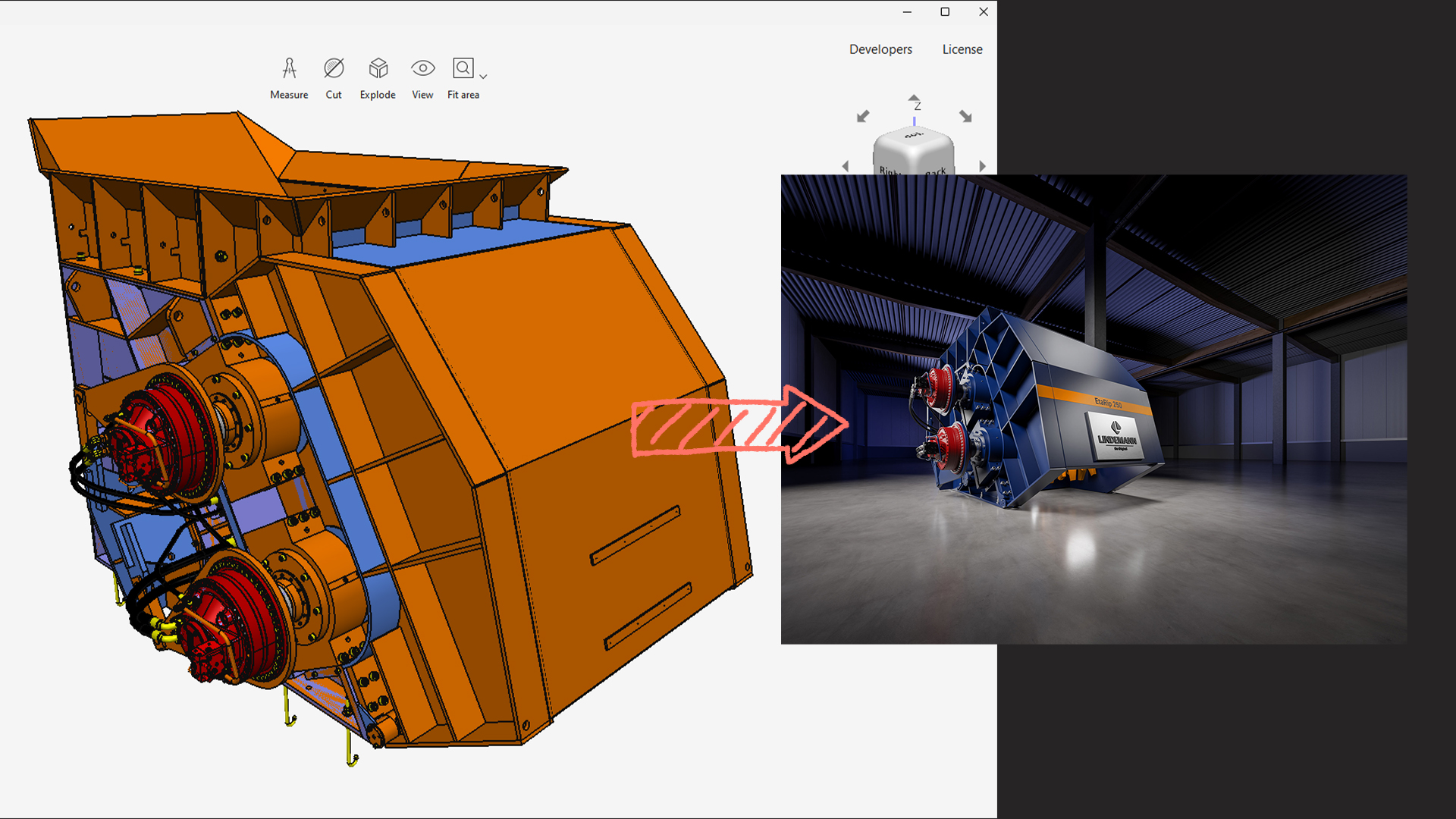 Workflow von CAD-Daten zu fotorealistischer 3D Visualisierung - Studio Kalz Prozess