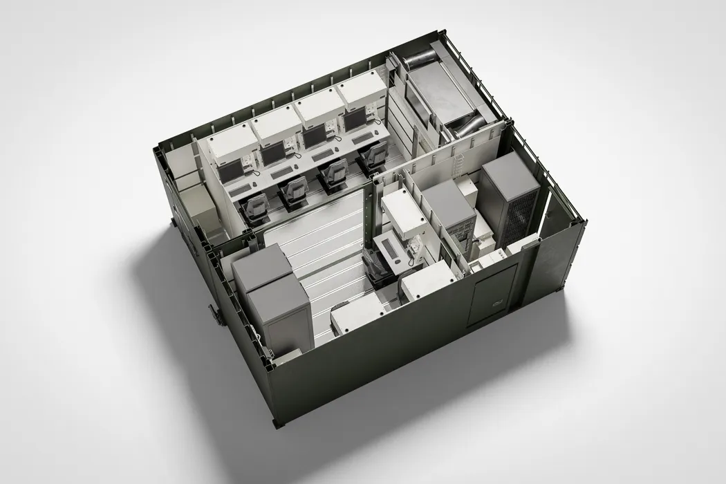 Norrenbrock Technik-Container Detailansicht – 3D Rendering