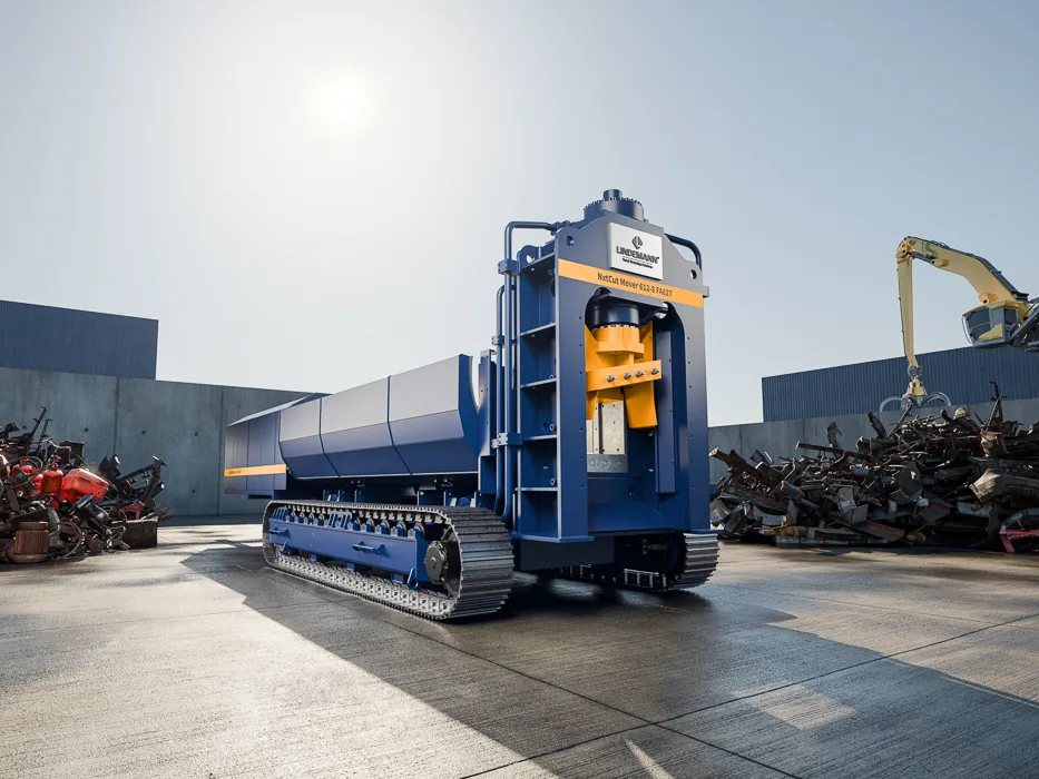 3D Visualisierung eines Lindemann Metallshredders für den Maschinenbau