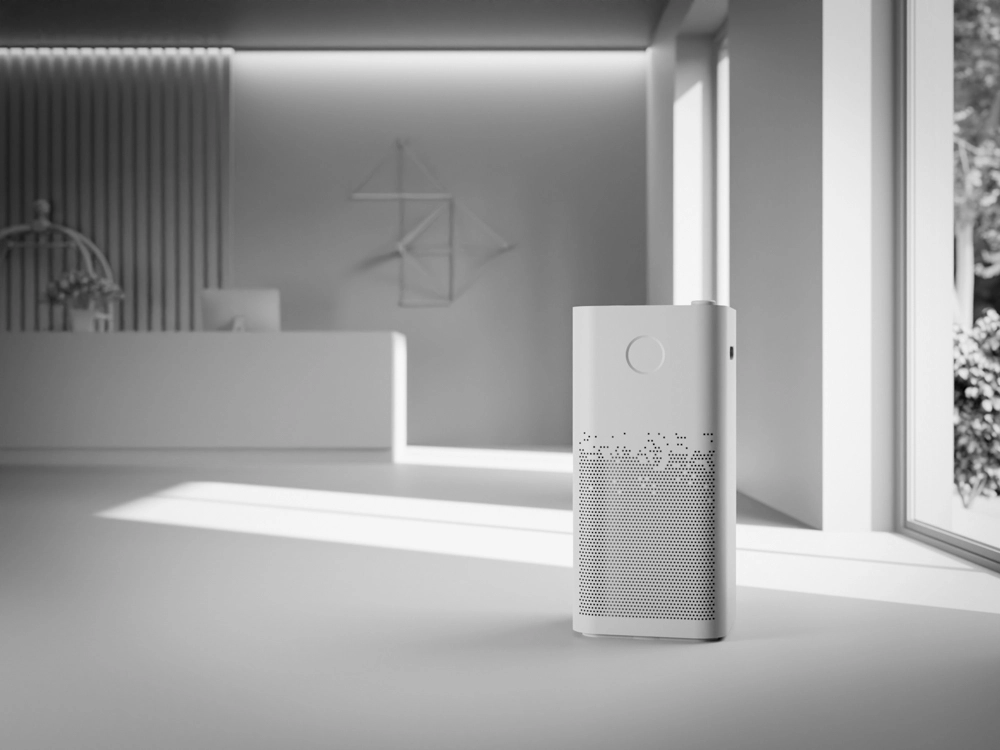 Dahle Luftreiniger DA 681 als 3D-Produktvisualisierung, Hover-Ansicht